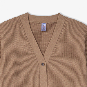 Women's Knitted V-neck <b>Cardigan</b> Long Sleeve Solid Color Casual Winter Anti-Wrinkle 100% Acrylic Button Closure Regular Fit - Product Image 4