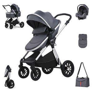 Vente en gros usine : <span class=keywords><strong>Poussette</strong></span> de luxe 3 en 1 style œuf pour bébé, <span class=keywords><strong>avec</strong></span> <span class=keywords><strong>nacelle</strong></span> et siège auto, système de voyage pour bébés - Product Image 2