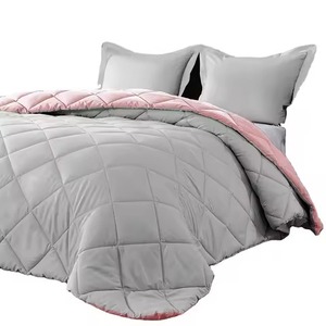 Ensemble de couette en coton 400TC lavable en machine, usage hôtelier, 3 pièces, design cousu - Product Image 3