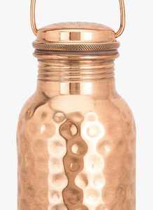 Bouteille d'eau en cuivre nautique antique poli, cuivre pur avec un travail artisanal unique, vaisselle de qualité supérieure avec bienfaits ayurvédiques et yogaïens, bouteille en cuivre - Product Image 6