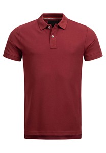 Chemise à manches courtes pour homme, couleur bordeaux, 100% coton piqué, tricotée, décontractée, couleur unie, respirante, séchage rapide, 240 grammes, service OEM - Product Image 6
