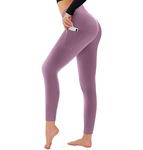 Custom Womens High Waisted Leggings Bulk Supply OEM Private Label Side Pocket <b>Yoga</b> <b>Pants</b> Factory Direct - Product Image 5
