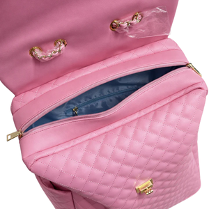 กระเป๋าเดินทางแบบมีล้อลายควิลท์สีชมพู แจ็คแอนด์จิล  กระเป๋าเดินทางมีล้อเก๋ไก๋  กระเป๋าเดินทางขนาดพกพา  กระเป๋าเดินทางที่กว้างขวาง ทนทาน และหรูหรา - Product Image 4