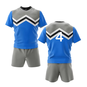 Vêtements de sport, uniforme de rugby, 100% polyester, impression par sublimation, uniforme de rugby pour jeunes, uniforme de football universitaire - Product Image 1