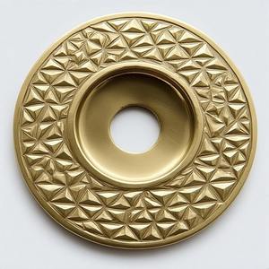 Placa Trasera Decorativa de Latón Sólido Diseñada para Puertas Interiores Clásicas con Construcción Elegante y Duradera - Product Image 3