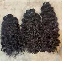 Extensions de cheveux humains Remy Weave 26 pouces, double trame machine, cheveux bouclés en vrac, perruque Deep Wave