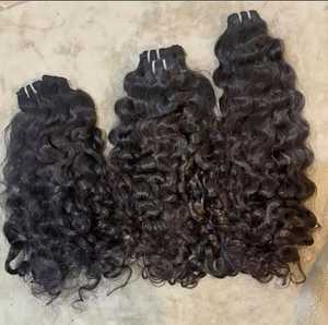 Extensions de cheveux vierges bouclés naturels, doux, volumineux et épais, exportés au prix de gros - Product Image 1