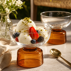 Gobelet à dessert en verre artisanal de 220 ml, sans plomb, pour crème glacée, mousse, pudding, réutilisable, en vrac - Product Image 5
