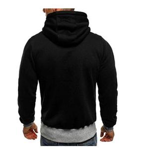 Wholesale <b>Men</b> <b>Zip</b>-Up Fleece Hoodie Soft Cotton Summer Casual Wear OEM ODM Premium Apparel Streetwear Digital Printing <b>Pocket</b> - Product Image 2