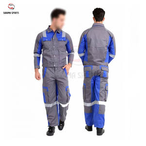 Ensemble de vêtements de travail réfléchissants 100% coton, personnalisable, chemises fluorescentes pour les mines de charbon, les chantiers de construction - Product Image 3