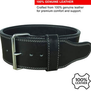 Cinturón de Cuero Profesional para Levantamiento de Pesas, con Hebilla, para Gimnasio, Fitness, Entrenamiento de Fuerza, Ideal para Hombres y Mujeres - Product Image 2