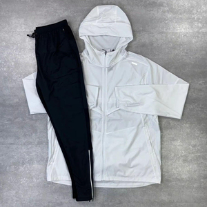 Men's <b>Lightweight</b> Summer <b>Running</b> <b>Jacket</b> Waterproof Reflective Windbreaker Sports Training Set Style Men's Windbreaker Tracksuit - Product Image 1