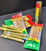 Rouleaux de feuilles de palmier de luxe, feuilles vertes à combustion lente, meilleurs prix du marché, embouts filtrants en écorce de maïs, forme conique, partenaire commercial recherché