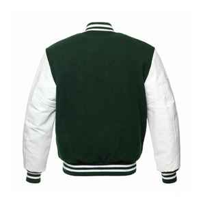 Factory in Stock Wool Chenille Patch Embroidery Baseball Letterman <b>Jacket</b> Letterman <b>Jackets</b> Men Vintage Blank Leather Sleeve - Product Image 2