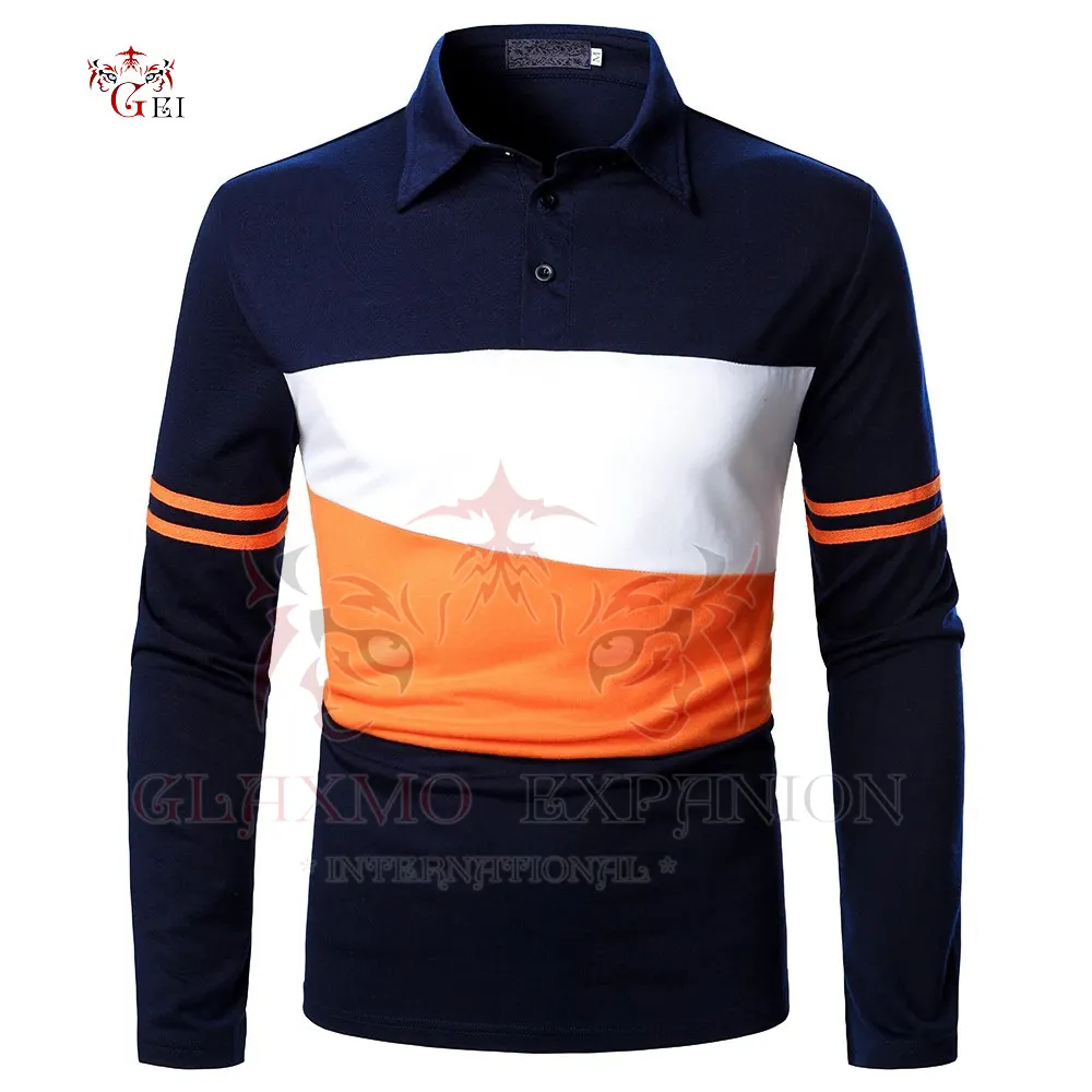 100% Authentic Men Full Sleeve Polo T Shirt Sets With Unique Design Available On Sale In Different Colors