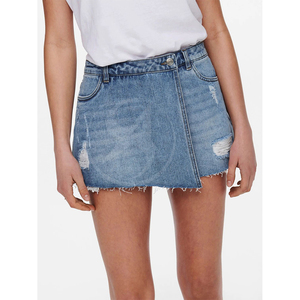 กางเกงยีนส์ขาสั้นเอวสูงทรงตรงสำหรับผู้หญิง สไตล์ลำลองใส่สบายสำหรับฤดูร้อน กางเกงยีนส์ขาสั้นทรงหลวมแฟชั่นสตรีทแวร์ - Product Image 2