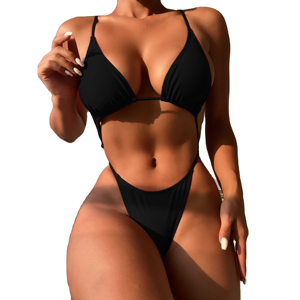 Service OEM – Nouvel ensemble de maillot de bain 2 pièces tendance pour femme (soutien-gorge et string) – Tenue de plage féminine – Personnalisez votre logo de marque - Product Image 3