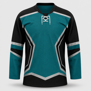 Maillot de hockey sur glace personnalisé de haute qualité, dernier modèle, impression par sublimation, séchage rapide, OEM, coupe ajustée, pour le sport - Product Image 5