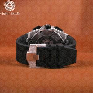 Charm_Jewells Luxury Men's Stainless Steel <b>Watch</b> <b>Case</b> Analog Dial Mechanical Movement Stainless Steel Band Sapphire Crystal 40mm - Product Image 5