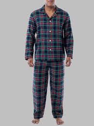 Conjunto de pijama de franela de lujo para hombre, de algodón peinado suave, de manga larga, para noches acogedoras - Product Image 2