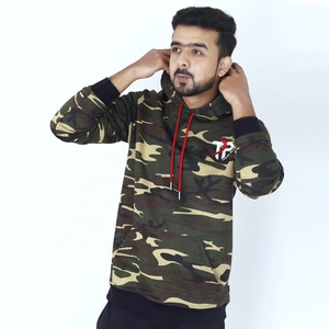 Unisex Winter Streetwear <b>Pullover</b> Hoodie High Quality 100% Cotton Polyester Fleece Printed Camouflage Custom Logo - Product Image 2