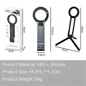 Support de téléphone de bureau réglable, trépied robuste en plastique avec anneau de fixation pour téléphones mobiles - Product Image 6