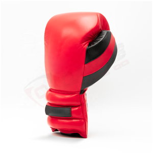 Professional Custom Black Red Color Breathable Cowhide PU Leather Sports Kickboxing 8oz 14oz 16oz Adults Punching Boxing <b>Gloves</b> - Product Image 6