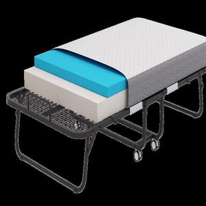 Letto Pieghevole per Ospiti con Materasso in Memory Foam da 5 Pollici - Letto Portatile per Adulti 75" X 38" Design Salvaspazio - Product Image 5