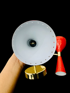 Vintage Nautical White Italian Diablo <b>Wall</b> <b>Sconce</b> Pair Mid Century 1950s Decorative Bedside <b>Wall</b> Light Lamps Gift - Product Image 2