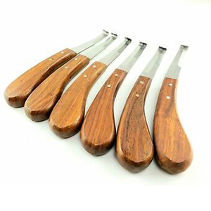 Juego de 6 Cuchillos para Pezuñas de Acero Inoxidable Reutilizables, Hoja de Doble Filo Ancha y Estrecha, Instrumento Veterinario para el Cuidado de Animales - Product Image 1