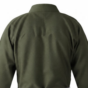 Kimono de judo personnalisé, vert olive, coton durable, vêtements d'arts martiaux, équipement d'entraînement unisexe - Product Image 4