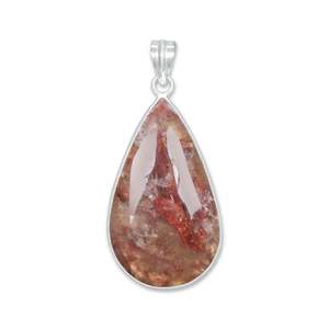 Wholesale Supplier of Vintage Style Natural 925 Silver Cherry Quartz Jewelry Manufacturing Silver Plated Brass Charms Pendant - Product Image 3