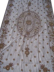 Organza & Net 4-Piece Embroidered Floral Handmade Square <b>Table</b> <b>Cover</b> Set Elegant Sheer Linen for Home Hotel & Wedding Decor - Product Image 4