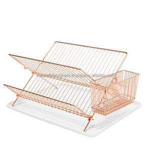 Simple Strong Stainless Metal Drainer For Large Plates And <b>Pots</b> Designed To Withstand Moisture And Long Term Usage - Product Image 1