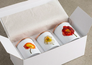 Recipiente de Almacenamiento Esmaltado Blanco Popular con Diseño Floral y Tapa Plateada en Cobre, Ideal para Almacenamiento de Alimentos y Decoración del Hogar - Product Image 6