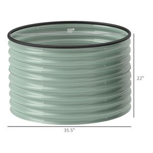 Fioriera Rialzata da Giardino Extra Large in Acciaio Zincato per Vasi da Esterno - Product Image 3