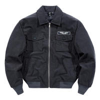 Produits Tendances 2026 Nouveautés Veste Bomber Coupe Droite en Laine Peignée Coupe-Vent Imperméable Service OEM Séchage Rapide Femme