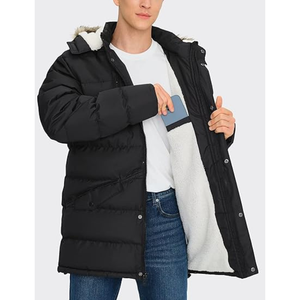Parka personnalisée pour homme, veste à capuche chaude, parka d'hiver - Product Image 2