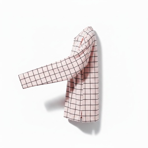 REAC READY INDUSTRY Chemise élégante à rayures roses à manches longues pour femme, 100% coton, tissu jersey respirant décontracté - Product Image 3