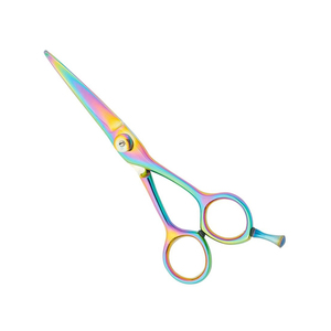 Ciseaux de coiffure de haute qualité, durables, construction en acier inoxydable 4Cr13, système de vis réglable, pour droitiers, manche moyen - Product Image 1