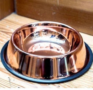 Hammered Polished Copper Dog Food & Water Bowl Durable Eco-Friendly Handmade Pet Feeder Decorative <b>Puppy</b> Bowl Trendy - Product Image 3