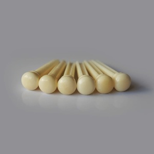 Venta al por mayor de pasadores de puente de guitarra acústica de hueso para guitarra folk, piezas de repuesto, artesanía natural - Product Image 5