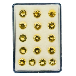 Citrino brasileño natural, gema redonda tallada de 9 mm, piedra de citrino, lote de gemas sueltas, precio al por mayor, a granel, para la fabricación de joyas - Product Image 3