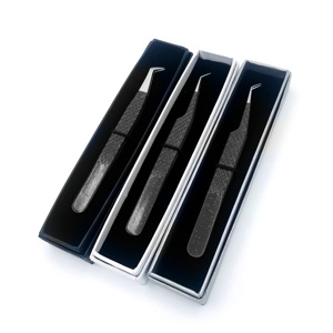 Pince à cils en acier inoxydable pour extensions de cils, marque privée RMI, vente en gros, outil professionnel - Product Image 6