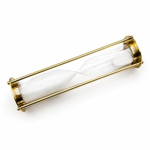 International Trade Sand <b>Timer</b> Brass Golden Plated Round Shape Customize Sand <b>Timer</b> for Decoration Home Interior - Product Image 2