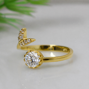 Natural Round Shape <b>Ring</b> Set with <b>Cubic</b> <b>Zirconia</b> Accents 925 Sterling Silver <b>Wedding</b> Engagement <b>Ring</b> Set for Women - Product Image 4