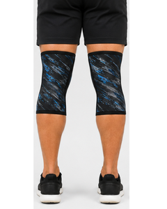 Custom Logo Sublimation Print Knee Compression Sleeve Elastic Wool Sports Support <b>Brace</b> Pads Gym Weightlifting Soft Training - Product Image 3