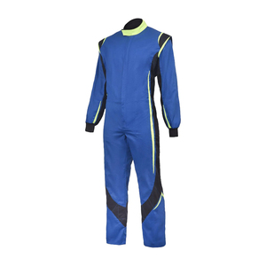 Traje de Karting Azul Power World, Equipo Profesional para Carreras de Go Kart, Fabricante Personalizado, Overol de Piloto de Alto Rendimiento y Alta Visibilidad - Product Image 3