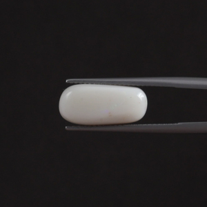 Opale naturelle blanche certifiée IGI, pierre précieuse en vrac, 5,50 carats, taille coussin 16,5x8mm, 6mm, taillée à la main, polie, avec traitement de cirage/lustrage léger - Product Image 3