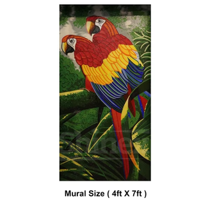 Mosaïque de verre taillée à la main de qualité supérieure, magnifique revêtement mural intérieur style oiseau pour la maison, l'appartement, les hôtels ou les écoles - Product Image 3